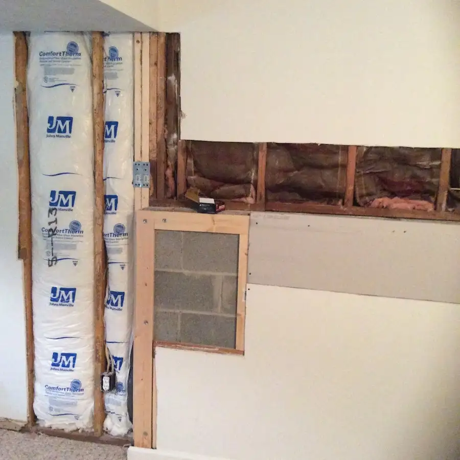 Wall insulation replacement during Structural Drying in Lexington